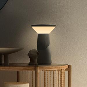 Briloner LED namizna svetilka na baterije Pilia, antracitna, višina 24 cm, IP44, zatemnjen, Siva, Dnevna soba / jedilnica, Kovina, Sodobni