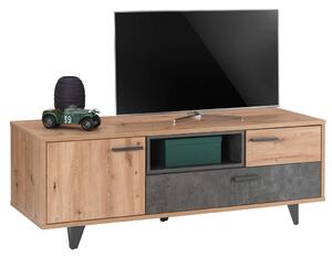 Carryhome Tv-element Raven, Barva Hrasta, Temno Siva