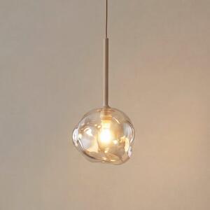 TK Lighting Visoka svetilka Lava, Ø 15 cm, G9, pesek/konjak, steklo, zatemnjen, Bež, Dnevna soba / jedilnica, Steklo, Sodobni
