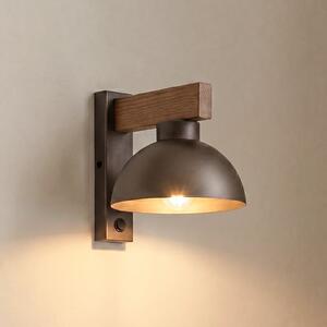 TK Lighting Stenska svetilka Oslo, rjava, kovinska, višina 20 cm, E27, zatemnjen, Rjava / rjasta, Dnevna soba / jedilnica, Kovina, Sodobni