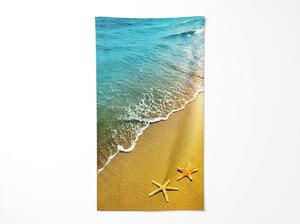 Hitro sušilna XL plažna brisača SOLMARE barvna 100 x 180 cm, 100% mikrotkanina