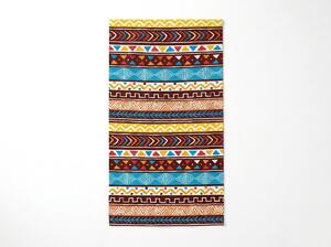 Hitrosušeča XXL pisana plažna brisača AZTECA 150 x 210 cm, 100% mikrotkanina