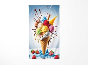 Hitrosušeča XXL plažna brisača DOLCINO barvna 150 x 210 cm, 100% mikrotkanina