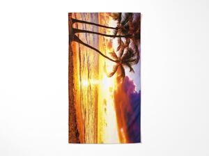 Hitrosušeča XXL plažna brisača SUNDARA barvna 150 x 210 cm, 100% mikrotkanina