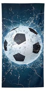 Hitro sušeča se XXL plažna brisača GOALIX modro-bela 150 x 210 cm, 100% mikrotkanina