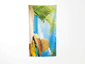 Hitrosušeča XXL plažna brisača SANDORA barvna 150 x 210 cm, 100% mikrotkanina