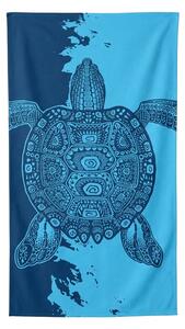 Hitro sušeča XXL plažna brisača OCEVA modra 150 x 210 cm, 100% mikrotkanina