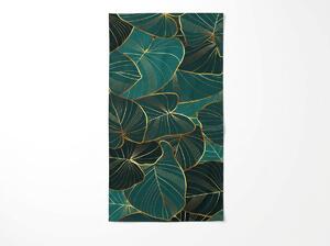 Hitro sušeča se XXL plažna brisača VERDARA zelena 150 x 210 cm, 100% mikrotkanina