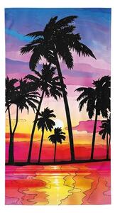 Hitrosušeča XXL plažna brisača SERIVA barvita 150 x 210 cm, 100% mikrotkanina