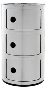 KartellKartell - Componibili 3 Stranska Miza Chrome Kartell