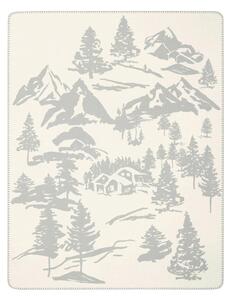 ODEJA Alpine Collection 2026 150/200 cm krem barve, svetlo siva