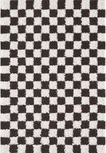 Rjava/kremno bela preproga 80x150 cm Grida – ESTE