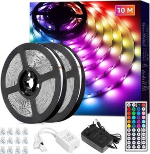 10m Set LED trak RGB IP20 - 2x5m 44 tipk + napajalnik