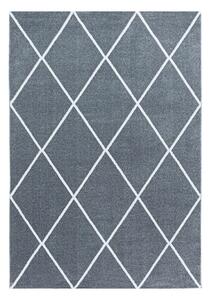 PREPROGA Z VISOKIM FLOROM Rio 4601 silber 80/150 cm tkano srebrne barve
