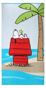 BRISAČA ZA NA PLAŽO Vacation Snoopy 100/180 cm rdeča
