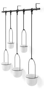 Umbra Komplet stenskih cvetličnih loncev Umbra 2 x O 10 cm / 3 x O15 cm