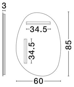 LORIN LED OGLEDALO 37W IP44 3000K DODIRNI PREKIDAČ UKLJ./ISKLJ. NL9006116