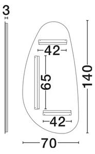 LORIN LED OGLEDALO 52W IP44 3000K DODIRNI PREKIDAČ UKLJ./ISKLJ. NL9006115