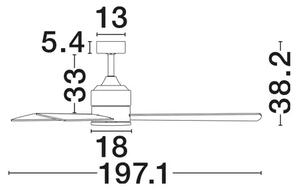 AXEL PLAFONSKI VENTILATOR IP20/CRNI & DRVO NL9952350