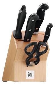 WMF komplet nožev z brusilnikom in škarjami Spitzenklasse Plus (6-pack)