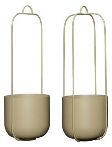 Hübsch Komplet stenskih cvetličnih loncev Hübsch 16 x 44 cm 2-pack