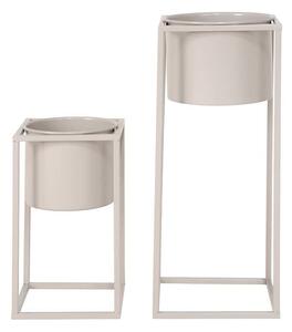 House Nordic Komplet cvetličnih lončkov s stojalom House Nordic Marla 17 x 31 / 19,5 x 50,5 cm 2-pack