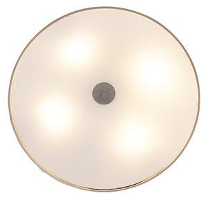 Rustikalna stropna svetilka bež 50 cm - Drum