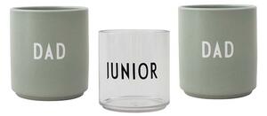 Design Letters Komplet skodelic Design Letters Family Gift Box 175 ml 3-pack