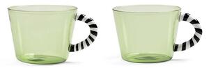 &k amsterdam Komplet kozarcev &k amsterdam Glass Duet Green 300 ml 2-pack