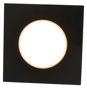Set 6 vgradnih reflektorjev črne barve vključno z LED 3-stopenjsko zatemnitvijo IP65 - Simply