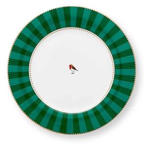 Pip Studio Komplet plitvih krožnikov Pip Studio Love Birds Stripes Eme 25,5 cm 6-pack