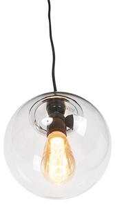 Moderna viseča svetilka prozorna 20 cm - Pallon