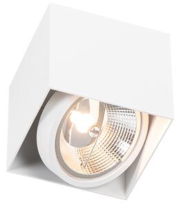 Dizajnerski površinsko nameščen reflektor bel kvadrat GU10 111mm - Box