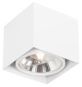 Dizajnerski površinsko nameščen reflektor bel kvadrat GU10 111mm - Box
