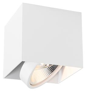Dizajnerski površinsko nameščen reflektor bel kvadrat GU10 111mm - Box