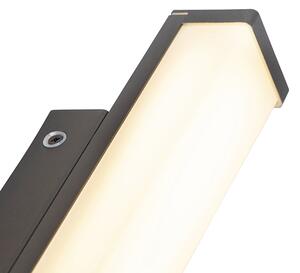 Moderna stenska svetilka črna 32 cm vklj. LED IP44 - Cascada