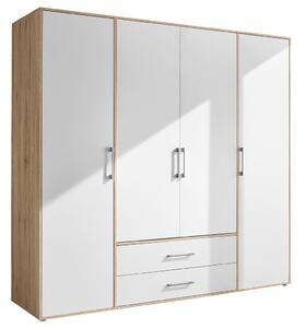 Modern Living Omara S Klasičnimi Vrati Lembo, Bela, Barva Hrasta