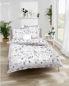 POSTELJNINA Enchanted 140/200 cm interlock džersi temno siva