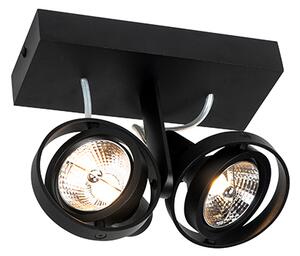 Moderni reflektor črne barve 2-luč - Master 70