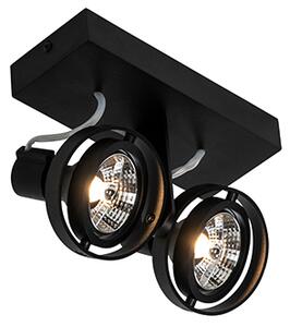 Moderni reflektor črne barve 2-luč - Master 70