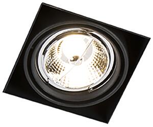 Set 6 vgradnih reflektorjev črne barve GU10 AR70 brez okvirja - Oneon