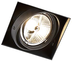 Set 6 vgradnih reflektorjev črne barve GU10 AR70 brez okvirja - Oneon