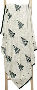 DEKORATIVNA ODEJA BLANCA 130/170 cm zelena, naravne barve, zlate barve