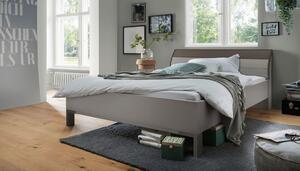 FUTONSKA POSTELJA 160 cm x 200 cm , leseni material siva