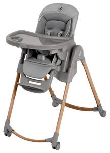 STOLČEK ZA HRANJENJE Minla Plus 55/107/86,7 cm temno siva