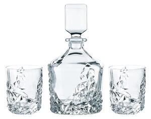 Nachtmann Dekanter za viski s kozarci Nachtmann Sculpture Whisky 750 ml / 365 ml 3-pack