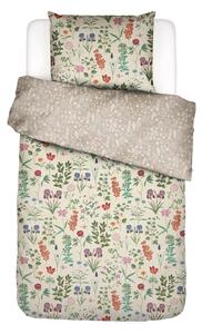 POSTELJNINA MARIGOLD 135/200 cm saten peščene barve