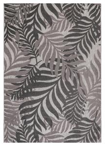 TEKAČ Floral 80/200 cm tkano siva