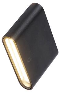 Sodobna zunanja stenska svetilka črna 11,5 cm, vključno z LED IP65 - Batt
