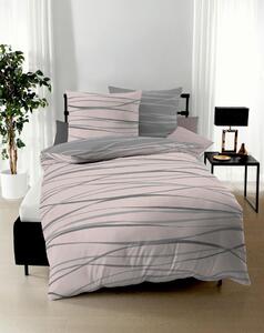 POSTELJNINA Motion 240/220 cm saten roza